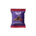 Embalagem Urban Foods Cocoa & Goji com 3 bolas energéticas de cacau e bagas de goji.
